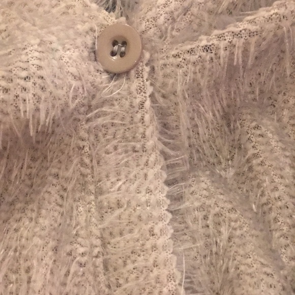 (M) Fuzzy Sweater grey vintage crop long sleeve - Picture 4 of 6